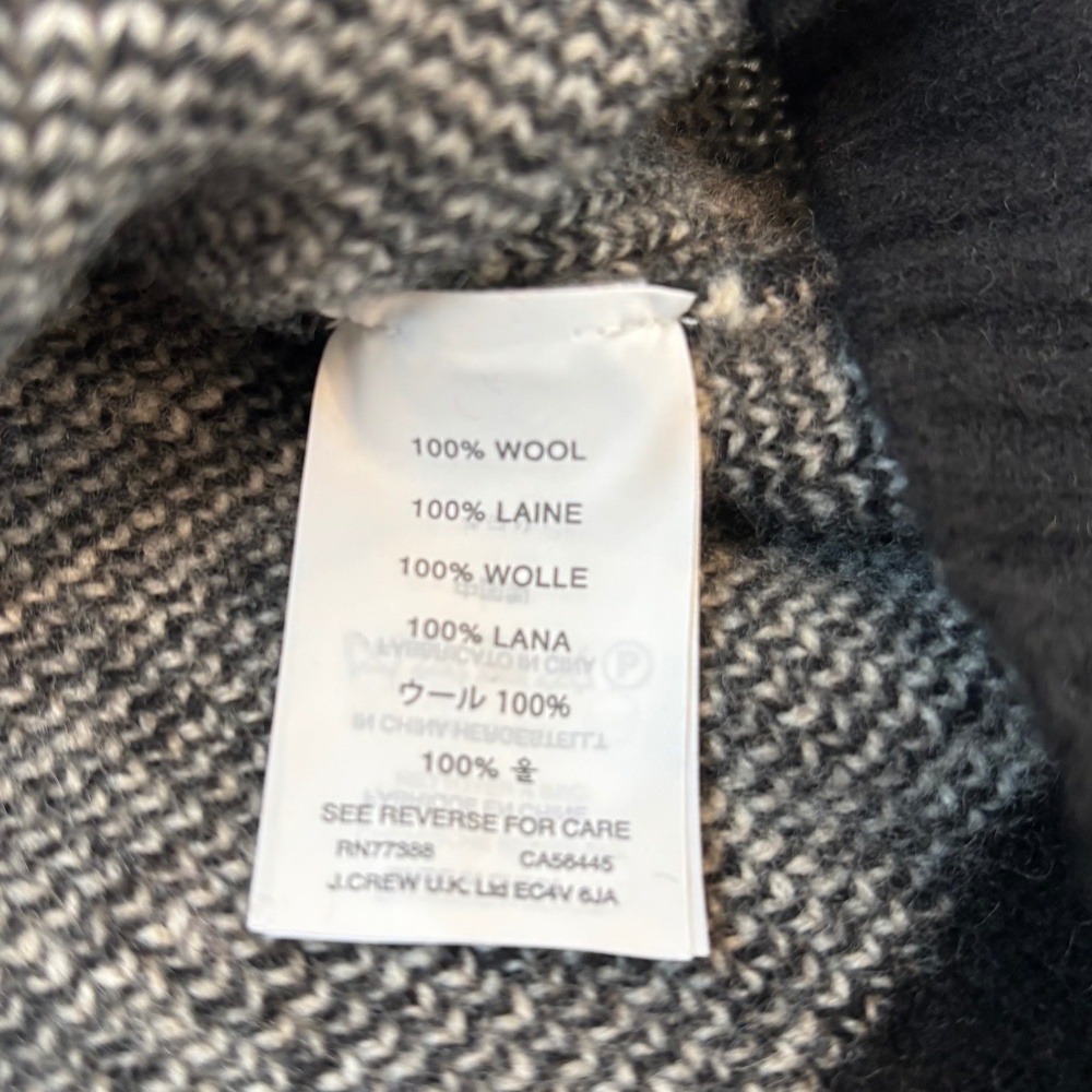 J.Crew Snow Cabin Forest Wool Sweater, Size XL - Picture 10 of 11